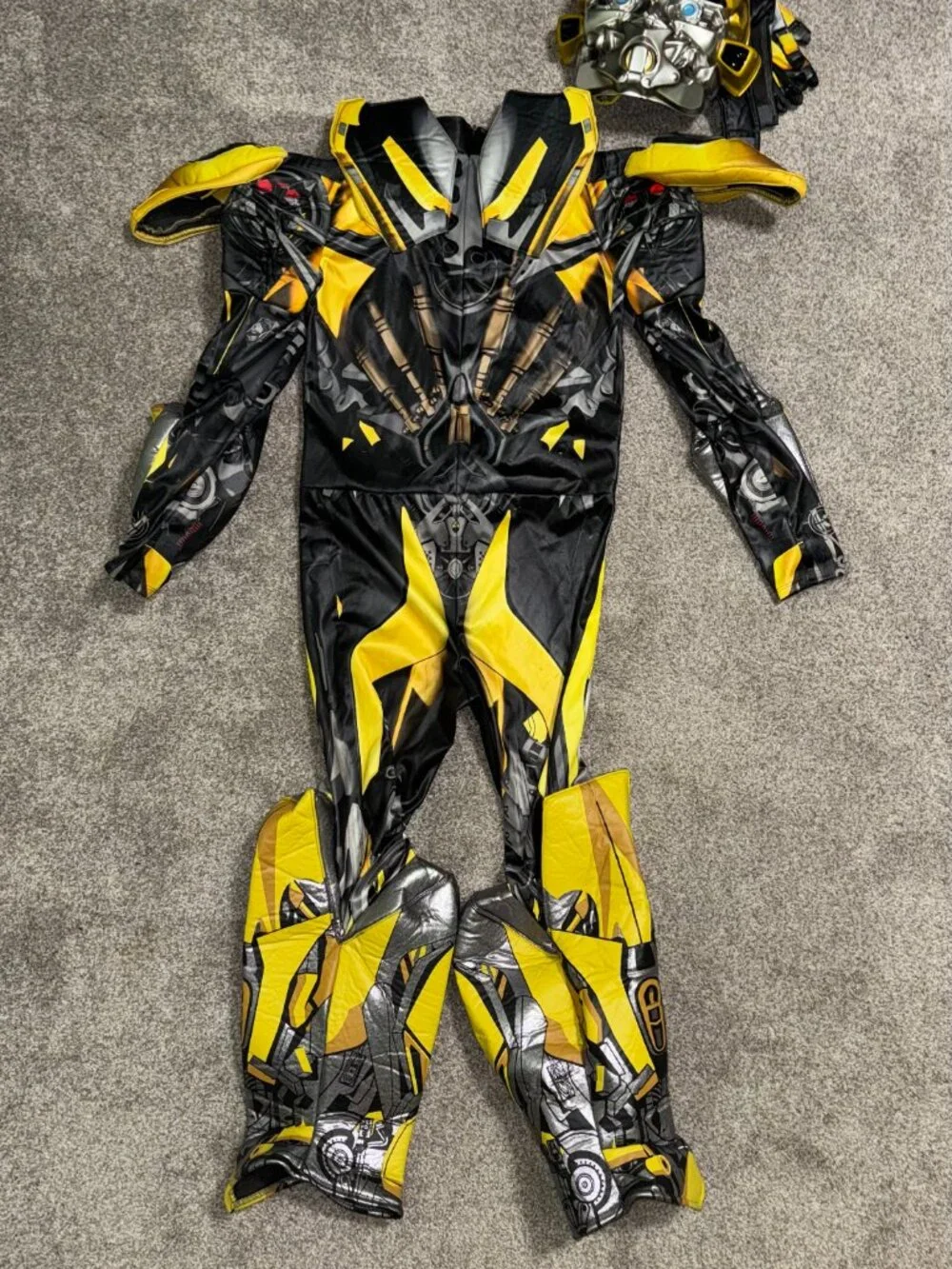 Boys Bumblebee Transformers Halloween Costume Size Large 10-12